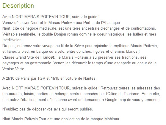 appli-niort Application Niort Marais Poitevin