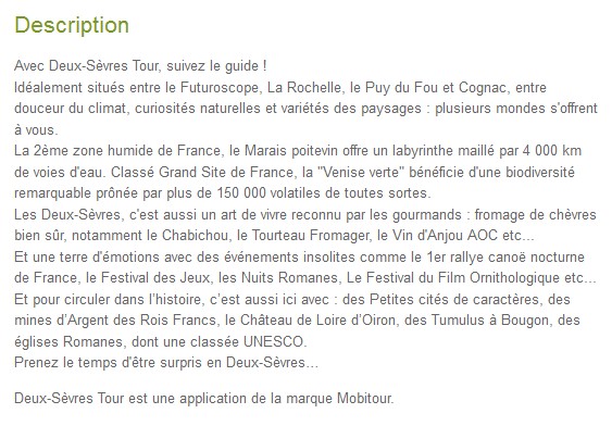 deux-sèvres-tour Description de l'appli des Deux-Sèvres