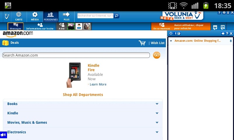 SIte e-commerce et Volunia SIte e-commerce et Volunia