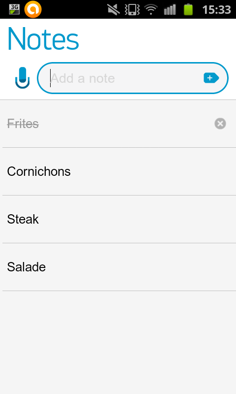 liste de courses exemple de liste de courses avec l'appli any.do