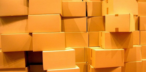 Cartons empilés cartons empilés pour livraison