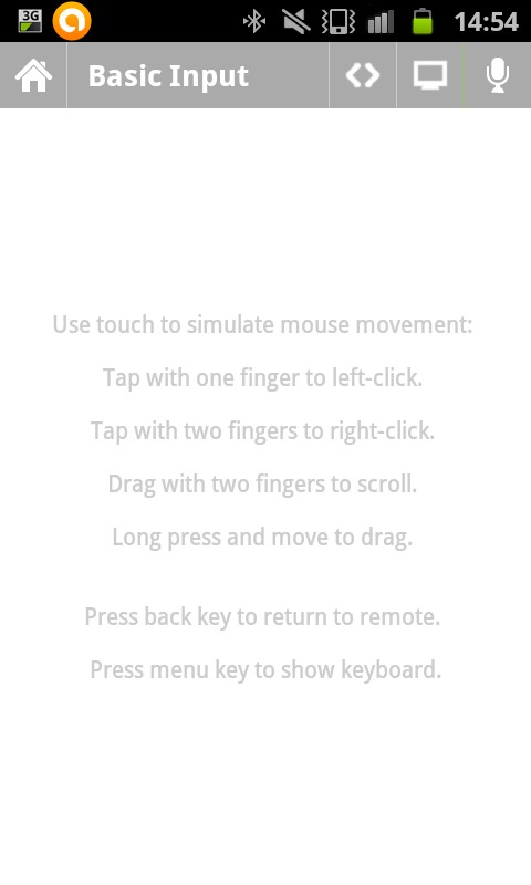 Contrôle de la souris contrôler la souris via une télécommande de unified remote