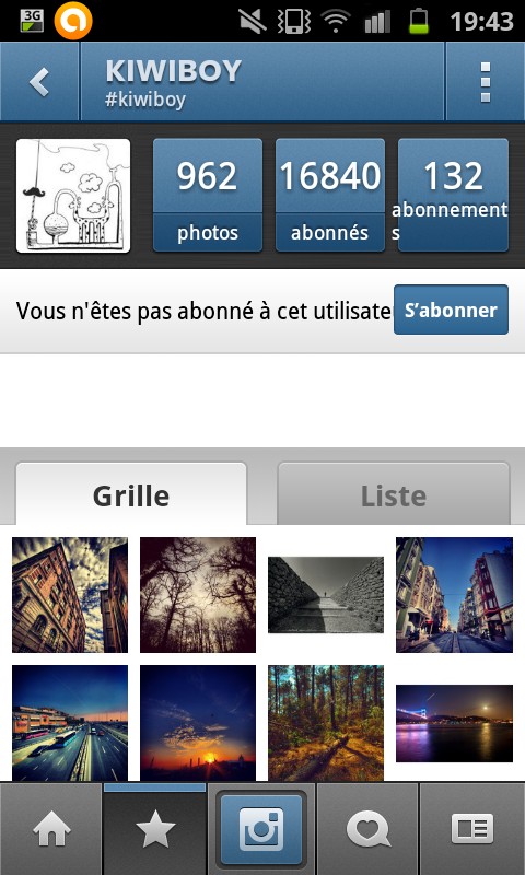 Profil d'utilisateur Profil d'utilisateur instagram