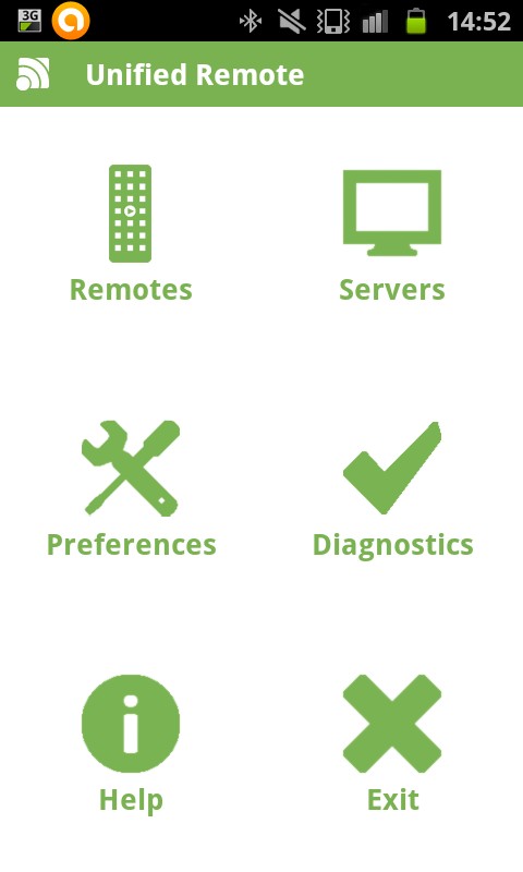 Les fonctions Fonctions de l'application Unified Remote