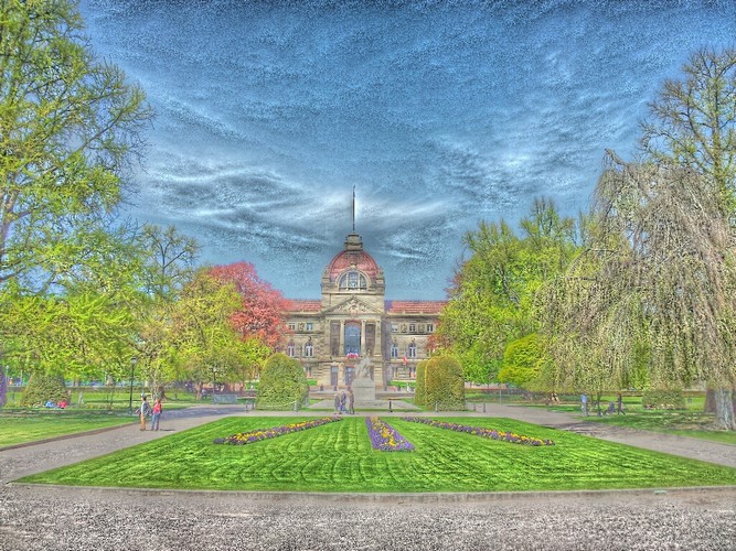 Place de la République version HDR Photo de la place de la république à strasbourg, version HDR picsart
