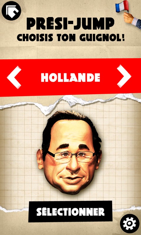 Guignol Hollande dans prési-jump