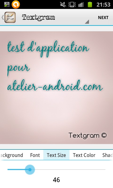 Mise en forme Mise en forme, changement de couleur et de police de caractère sur Textgram