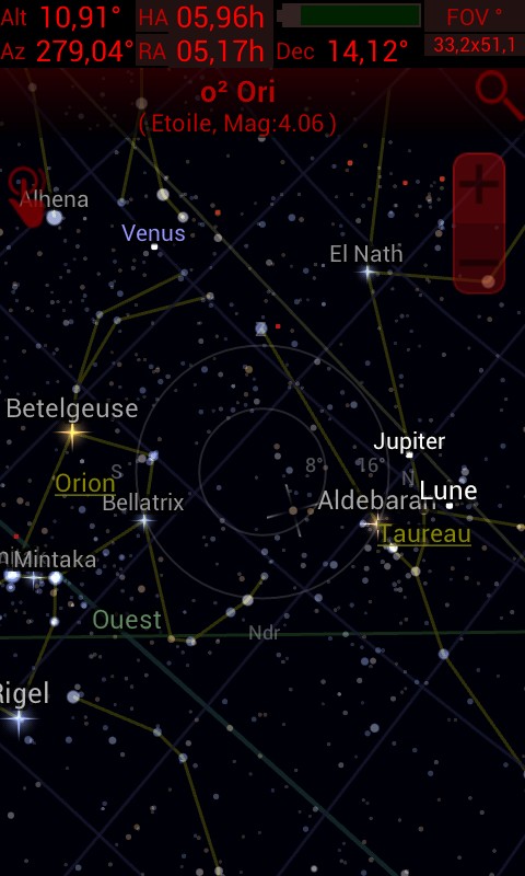 Skeye planetarium le ciel vu avec SkEye Planetarium