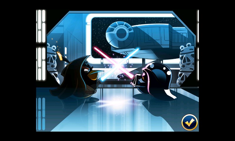 Un Dark Vador grassouillet Dark Vador version Angry Birds