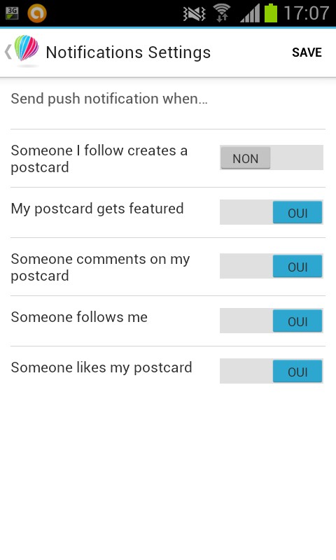 Configuration de compte gogobot configuration des notifications de compte