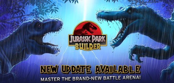 Nouvelle arène pour le jeu Jurassic Park Builder sur android