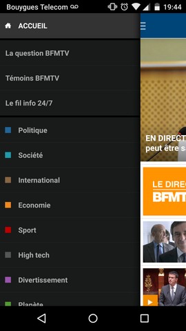 Application android de BFMTV