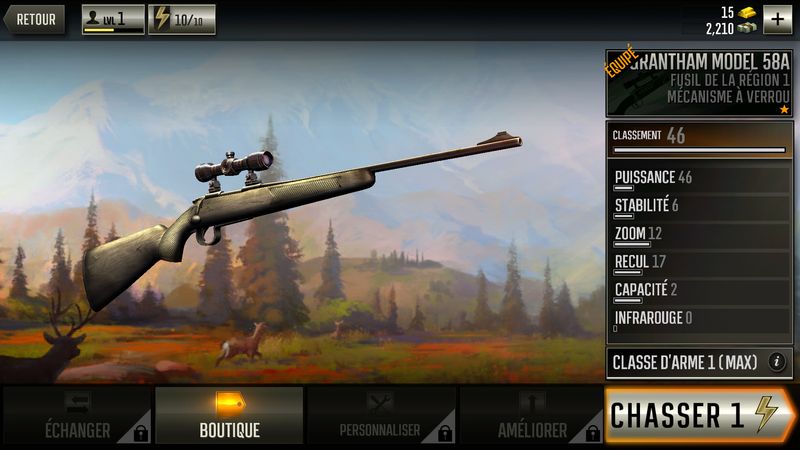 Les armes de Deer Hunter 2017