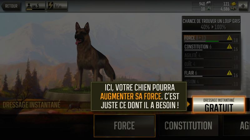 Chasser avec des chiens dans Deer Hunter 2017