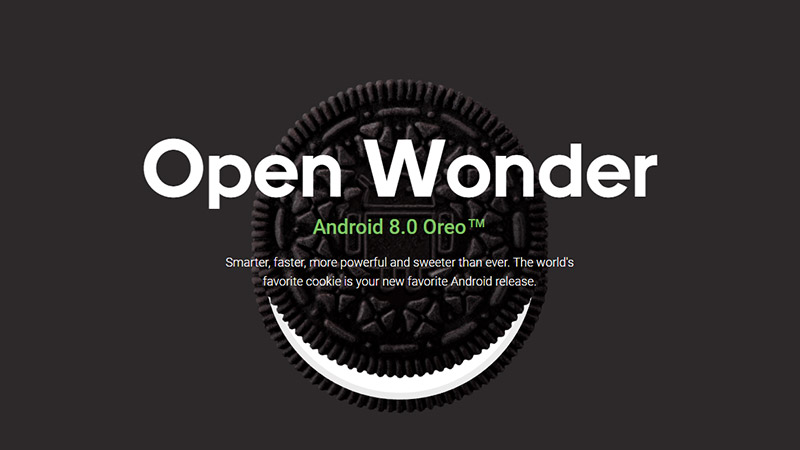 Version Oreo d'android, le système d'exploitation de Google
