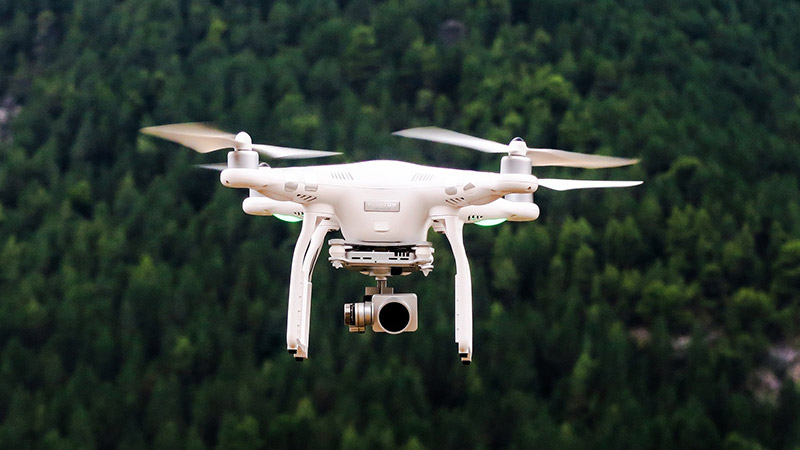drone vidéo quadricoptère